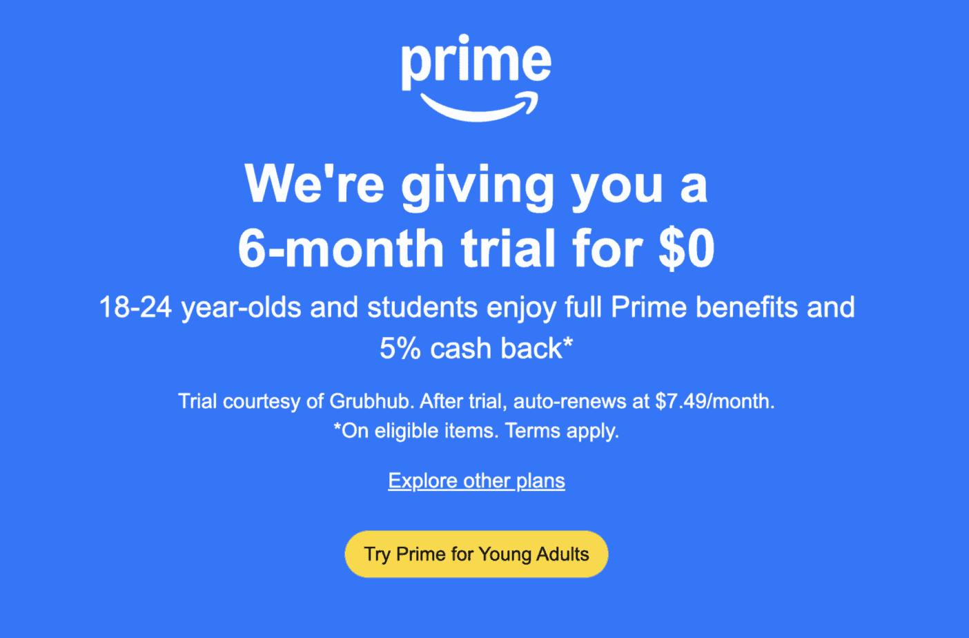 Prime for Young Adults