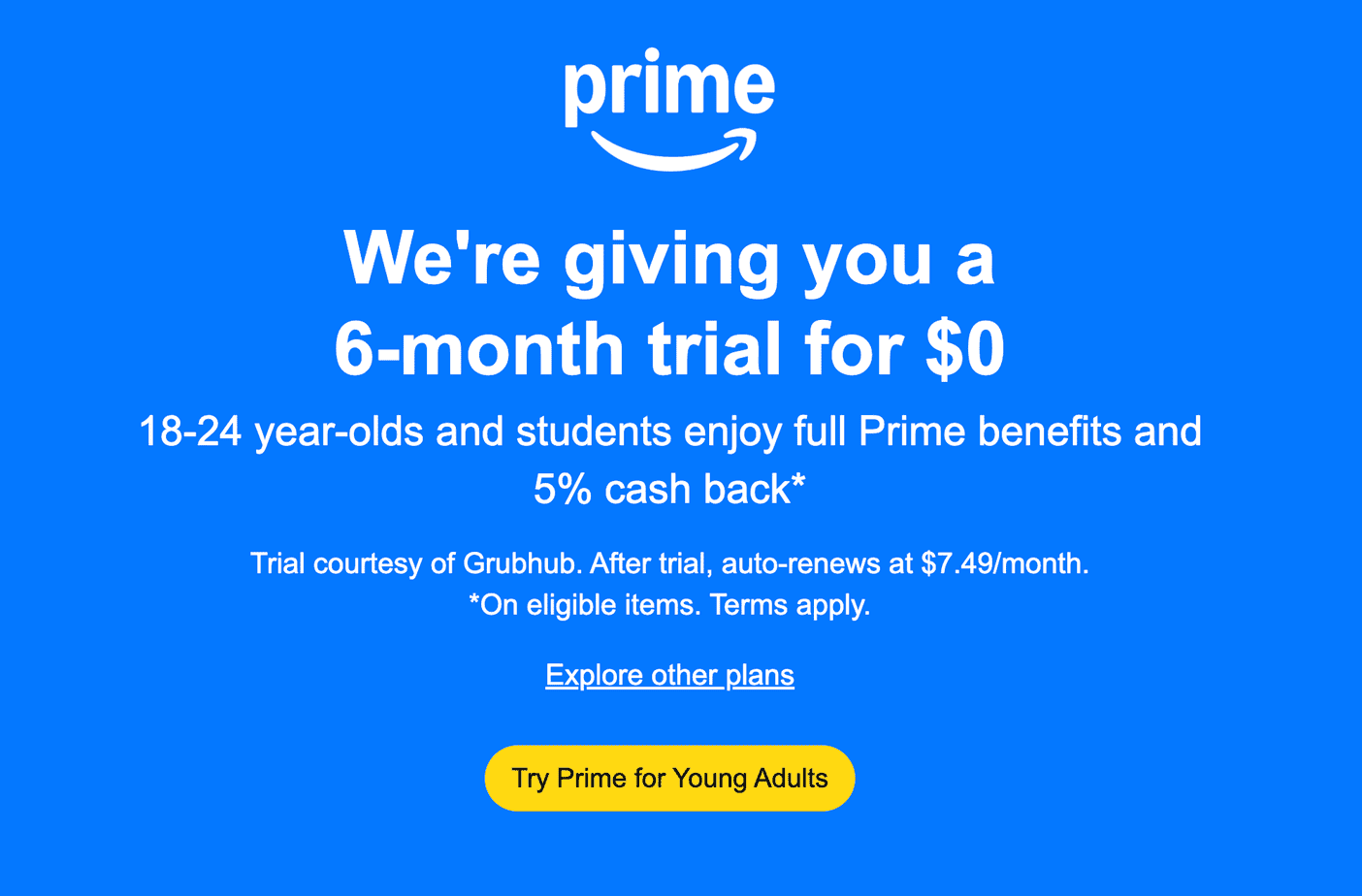Prime for Young Adults
