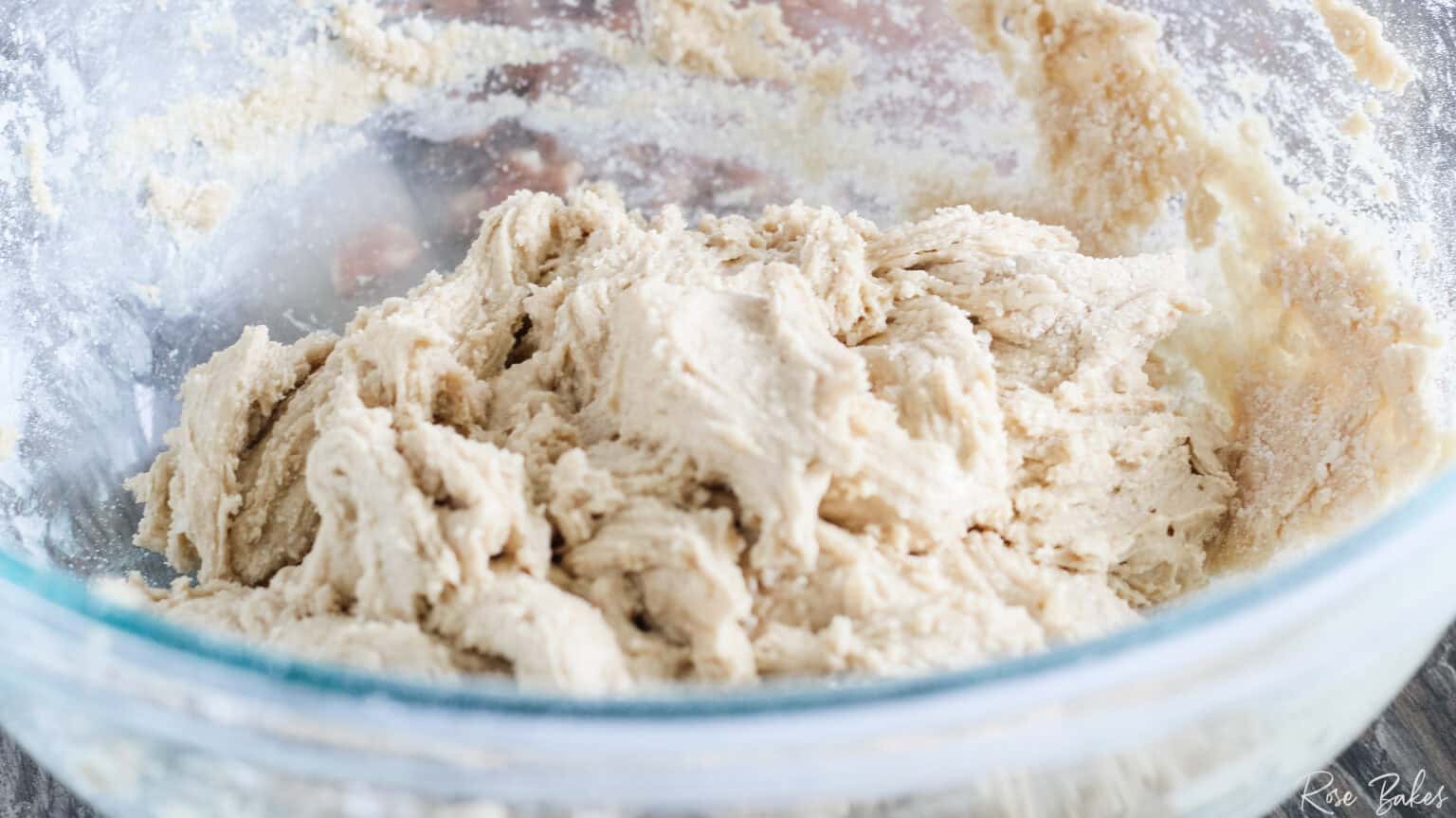 cookie batter mixed up