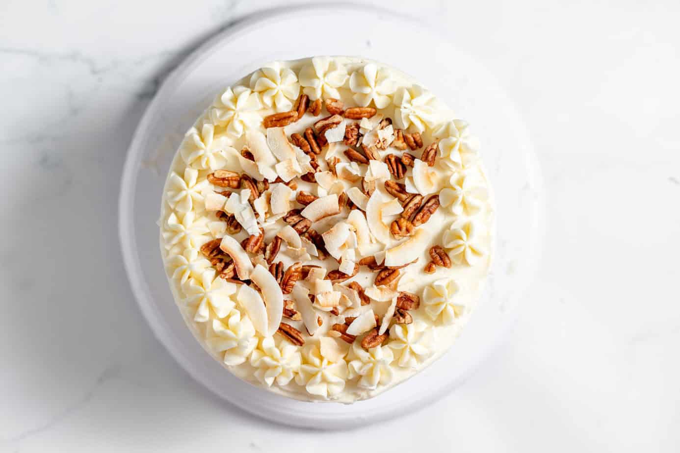 decorated italian cream cake