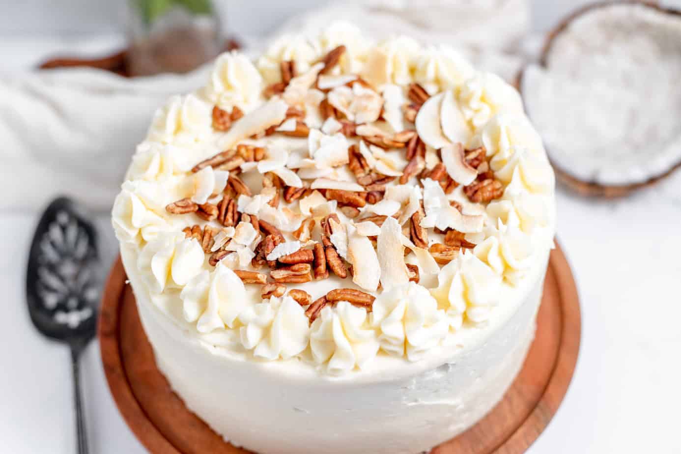 decorated italian cream cake