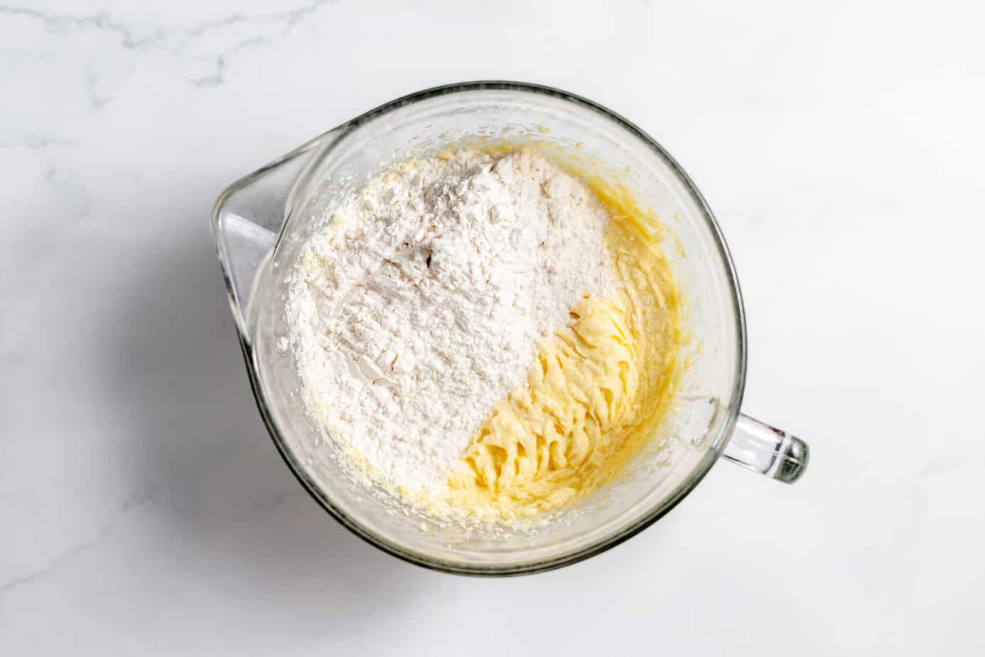 ingredients in clear bowl