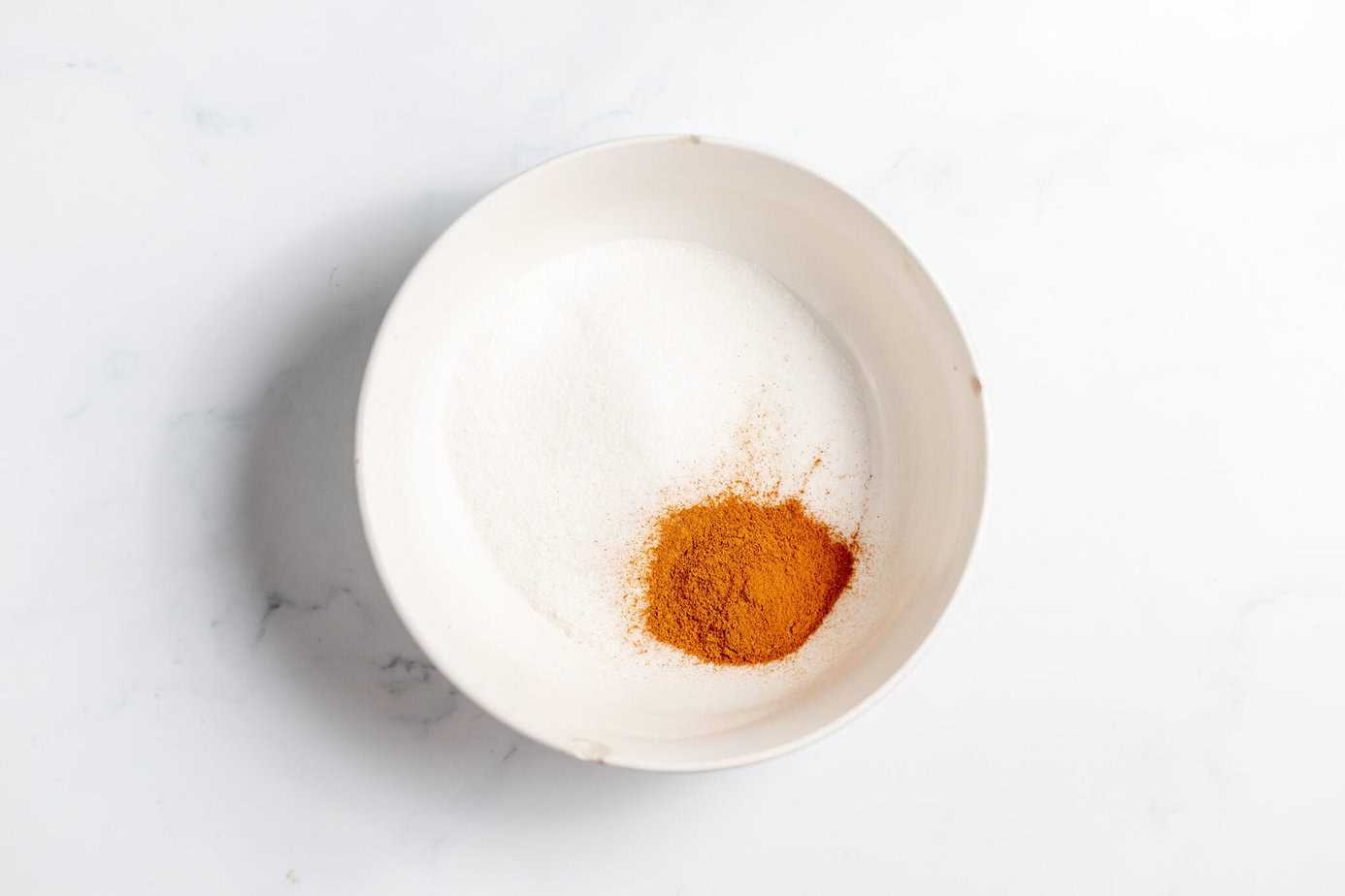 cinnamon and sugar in a bowl