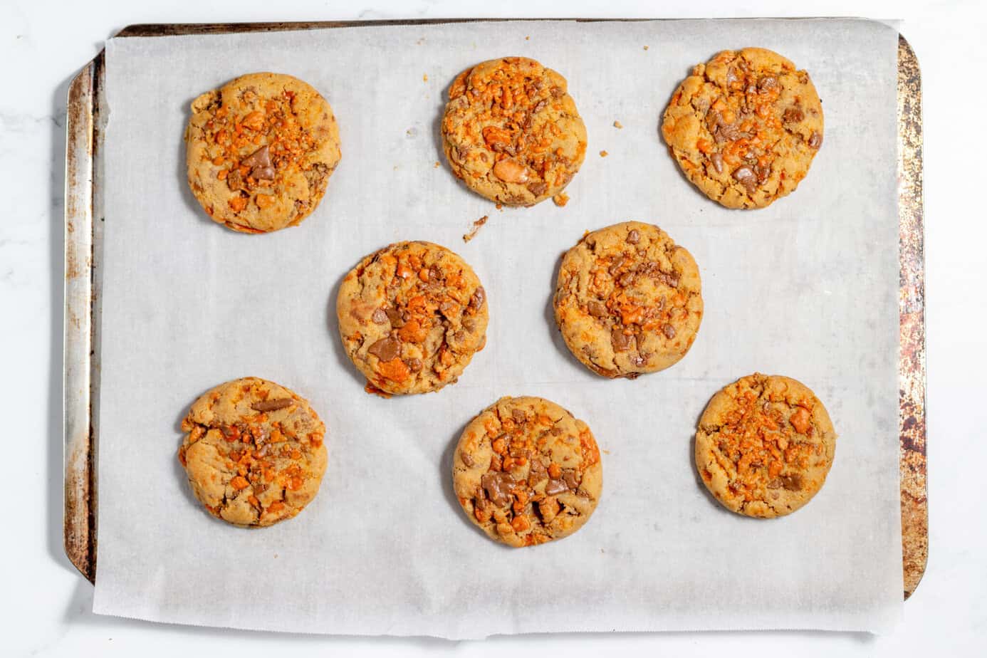 baked butterfinger cookies