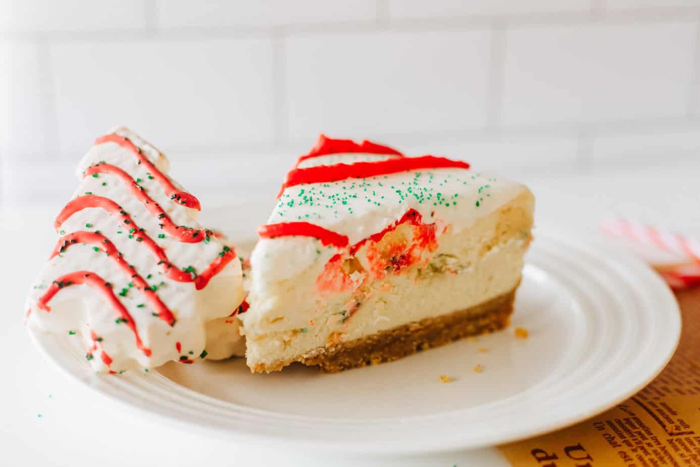 little debbie christmas tree cake cheesecake