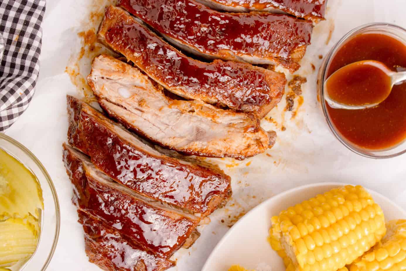 st louis ribs sliced