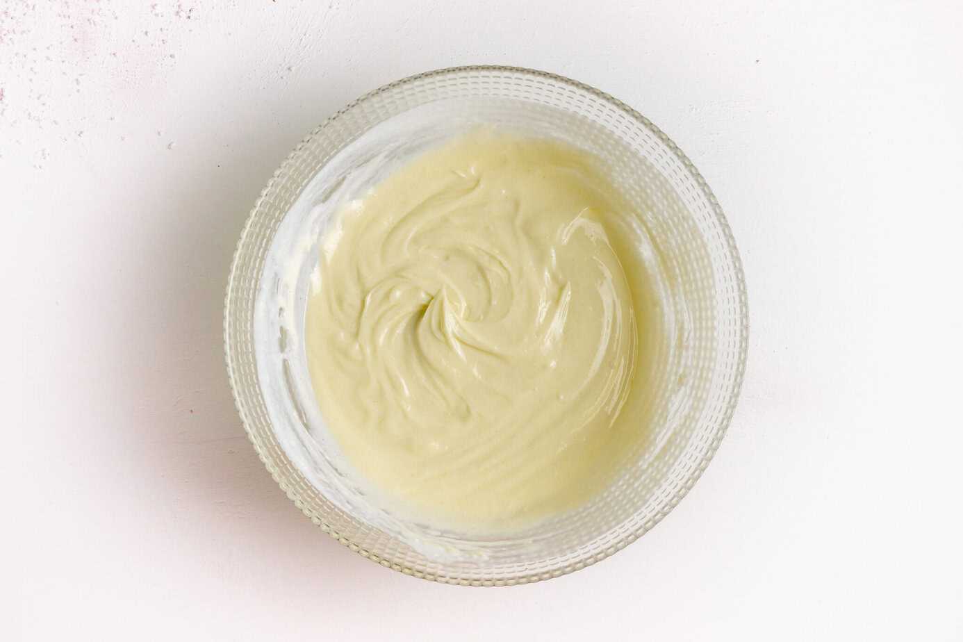 cheesecake batter in mixing bowl
