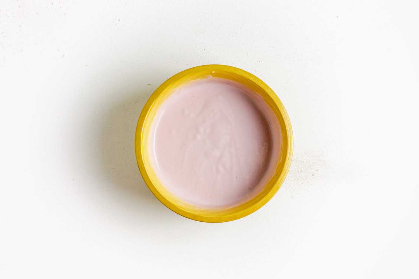 pink food coloring in cheesecake batter