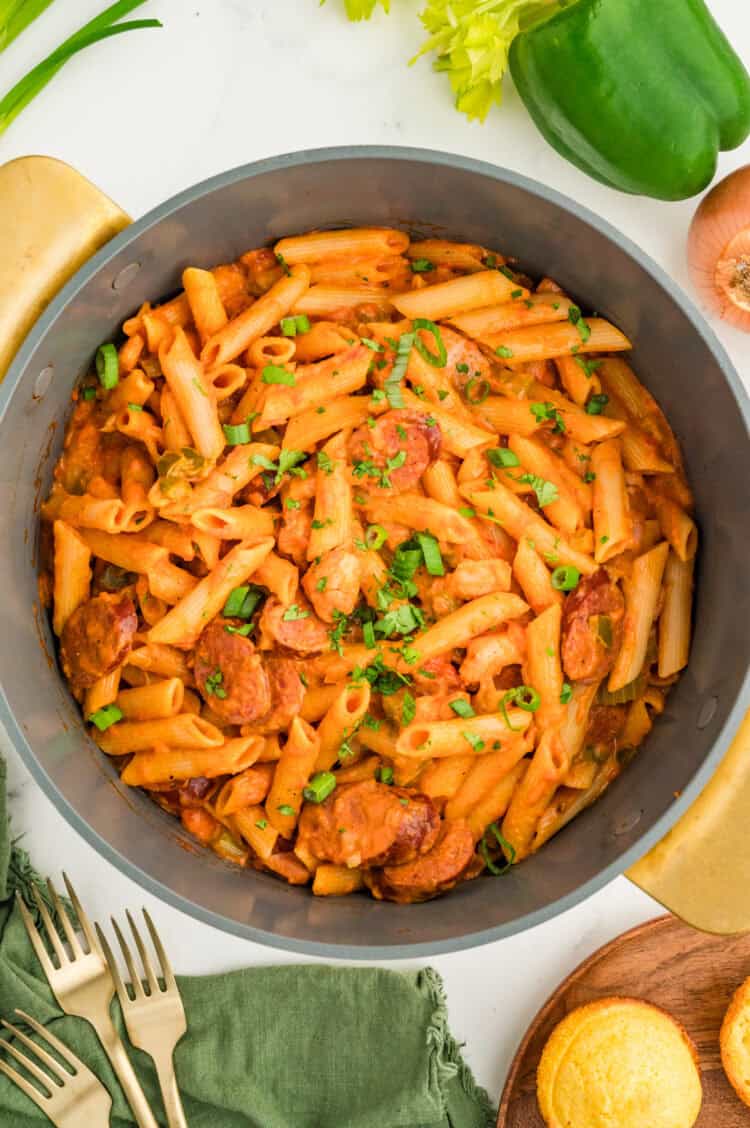 cajun pastalaya in a large pot