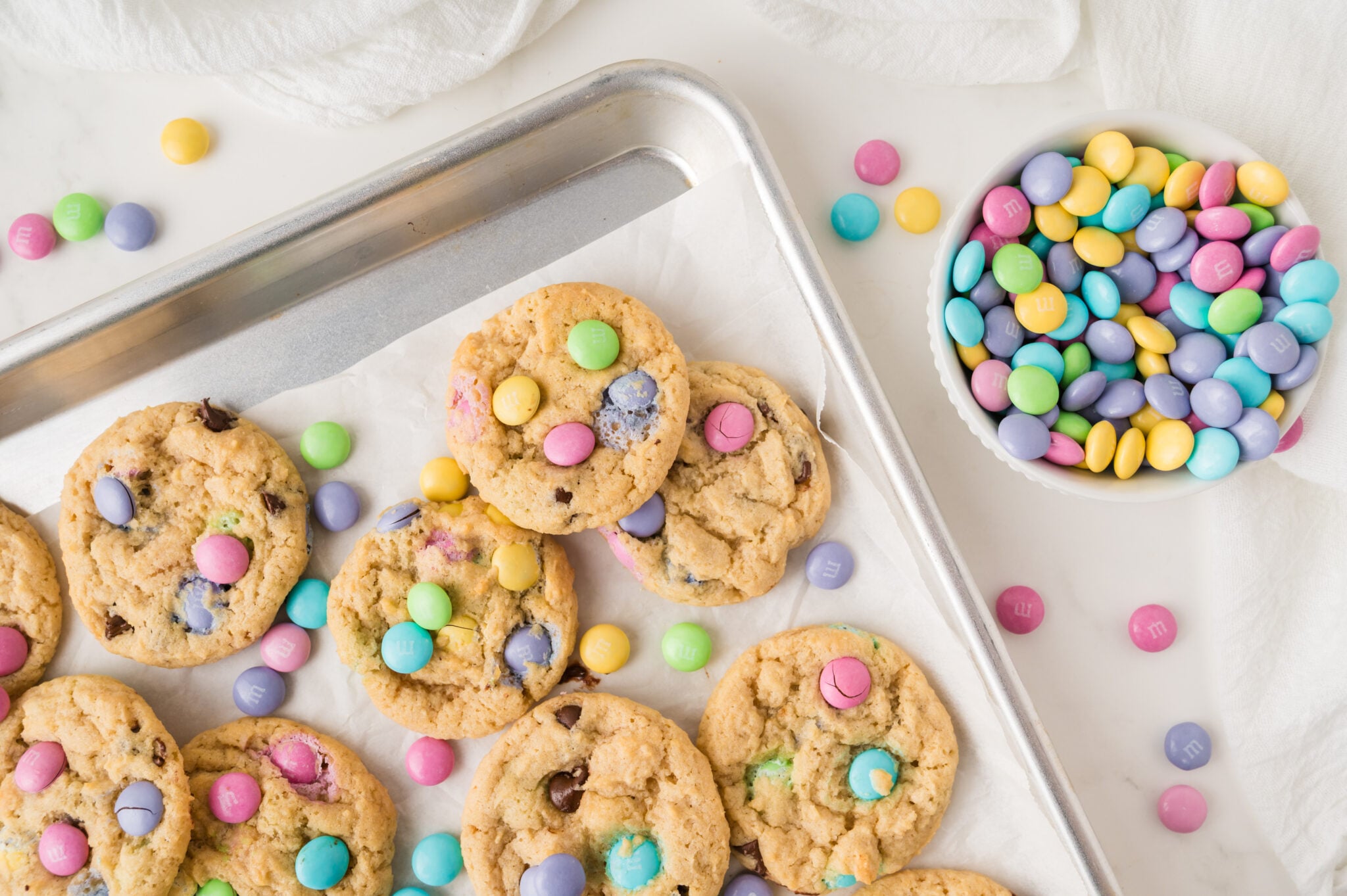 Chocolate Chip Cookies with M&Ms