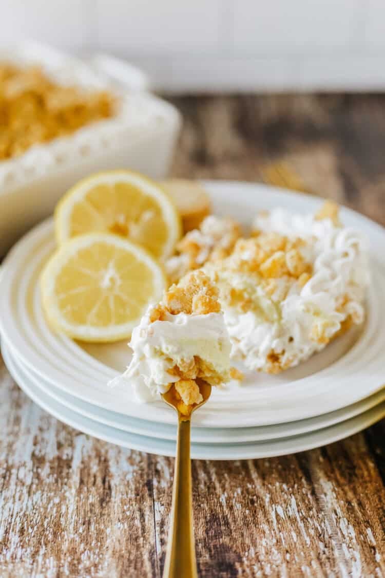 lemon lush dessert