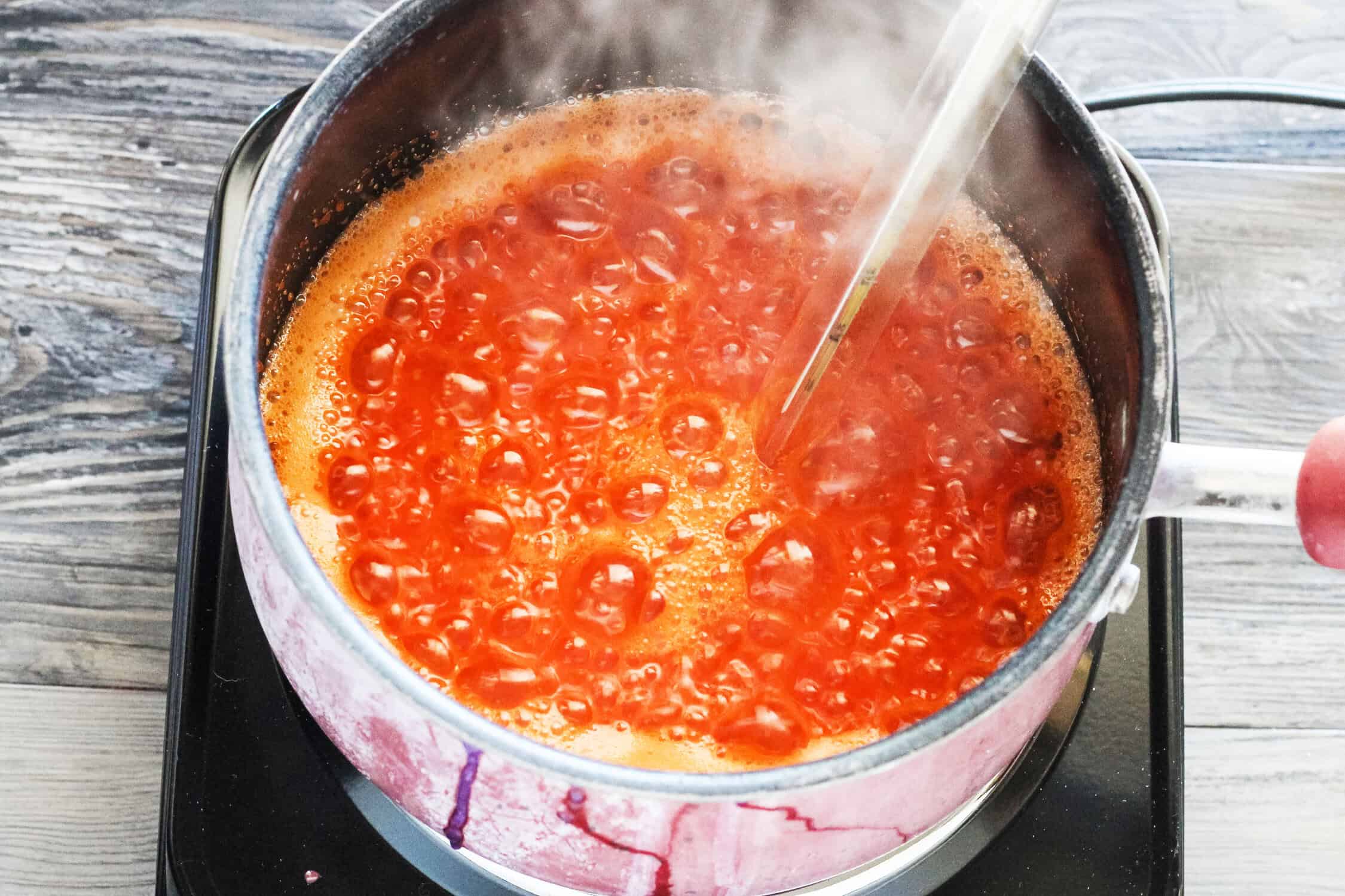 boiling sugar