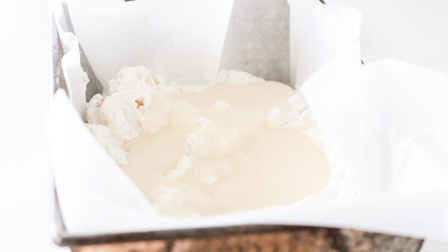 honey glaze over ice cream