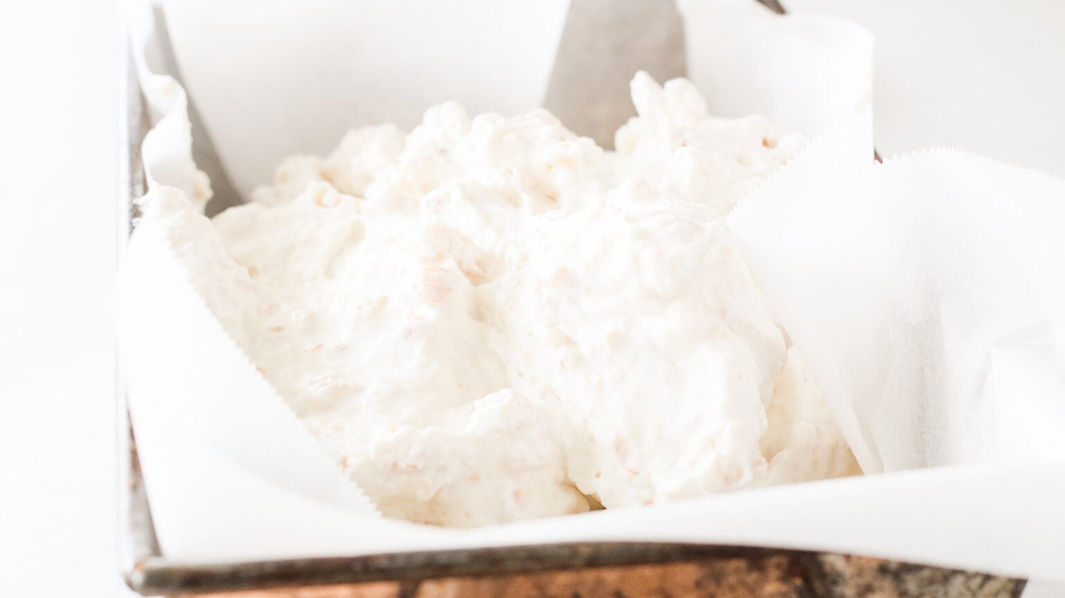 more ice cream over honey glaze in loaf pan