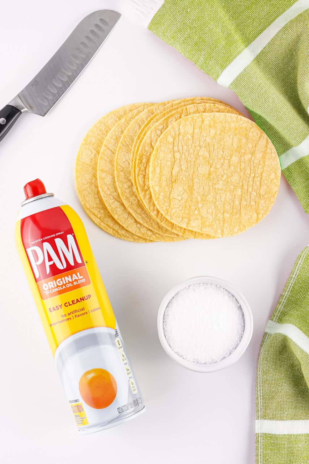 ingredients for air fryer tortilla chips