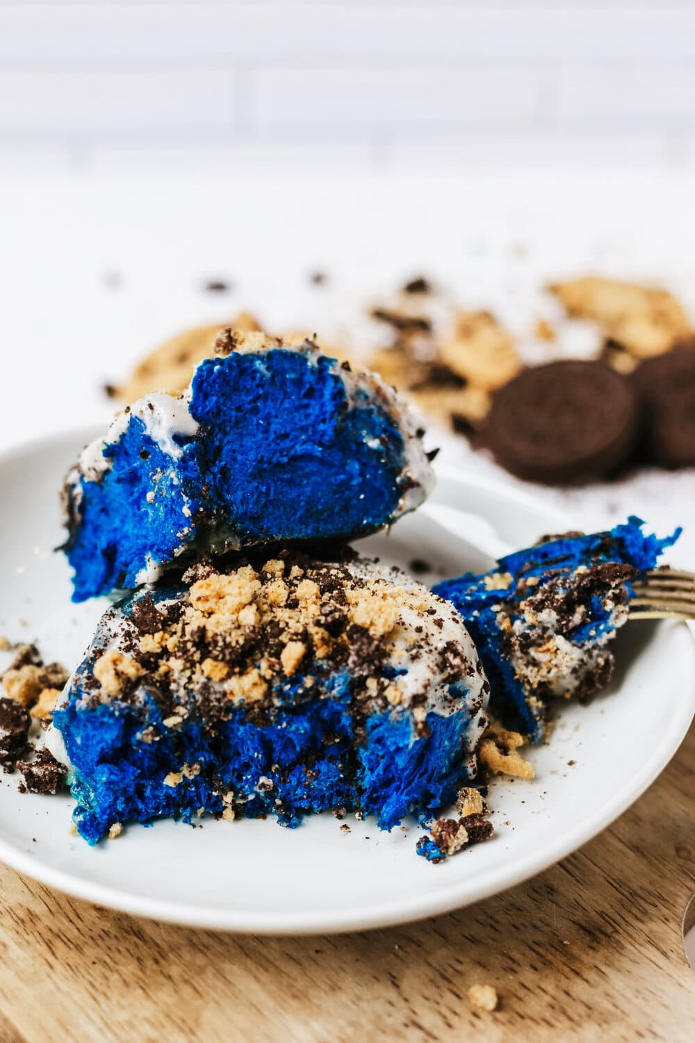 cookie monster cinnamon rolls from tiktok