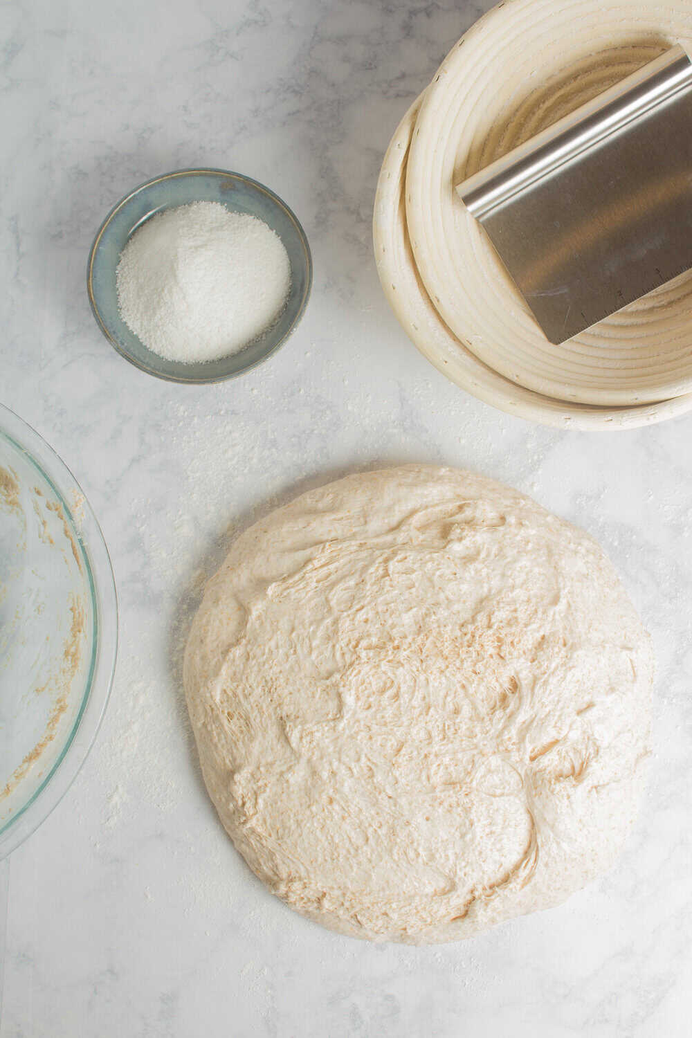 dough on lightly floured surface