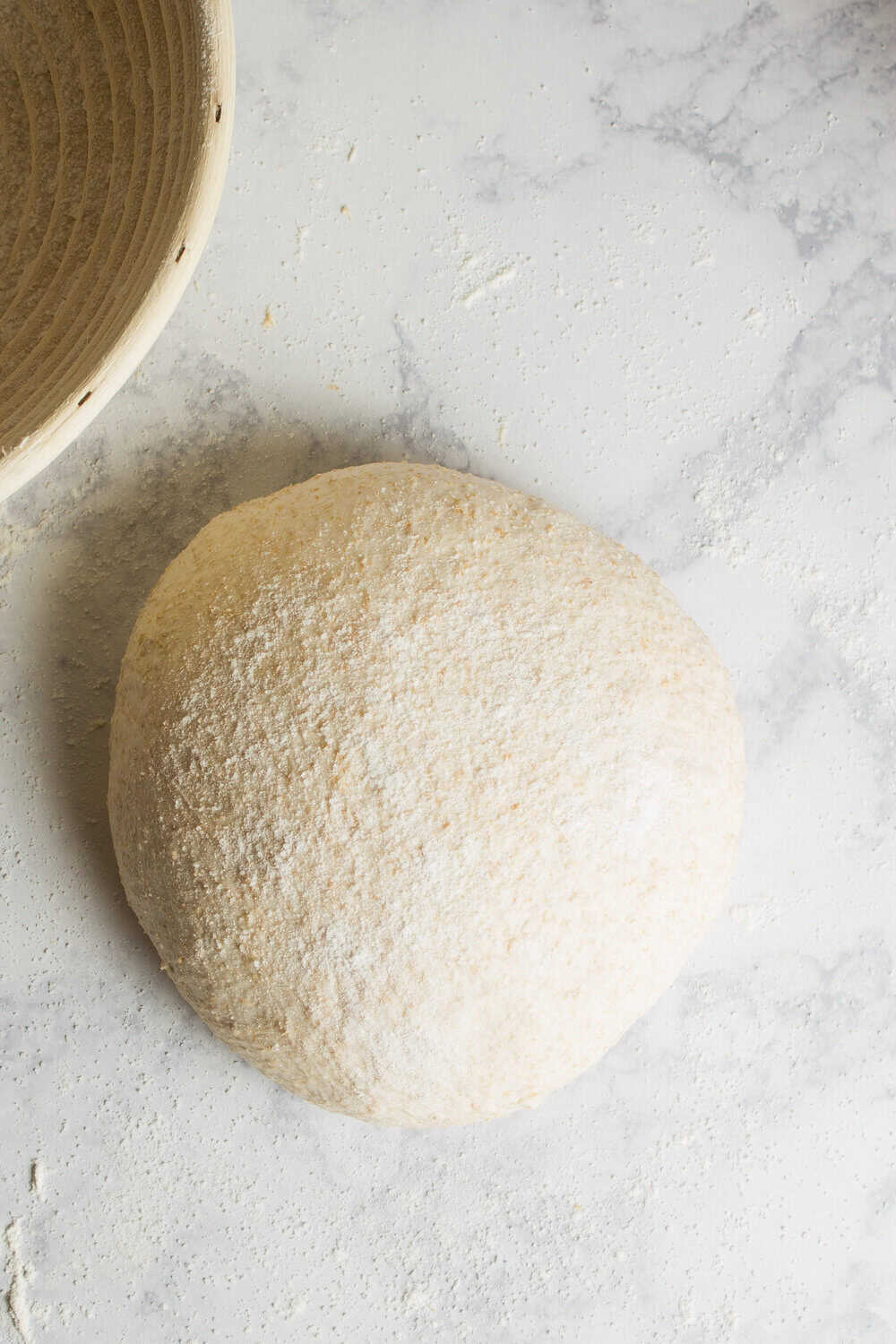 ball of sourdough dough