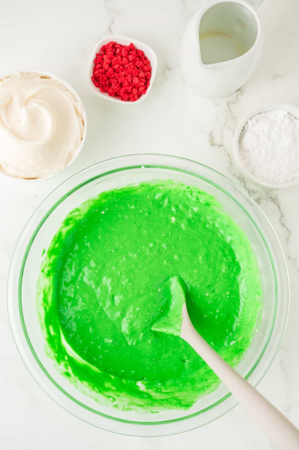 green pancake batter