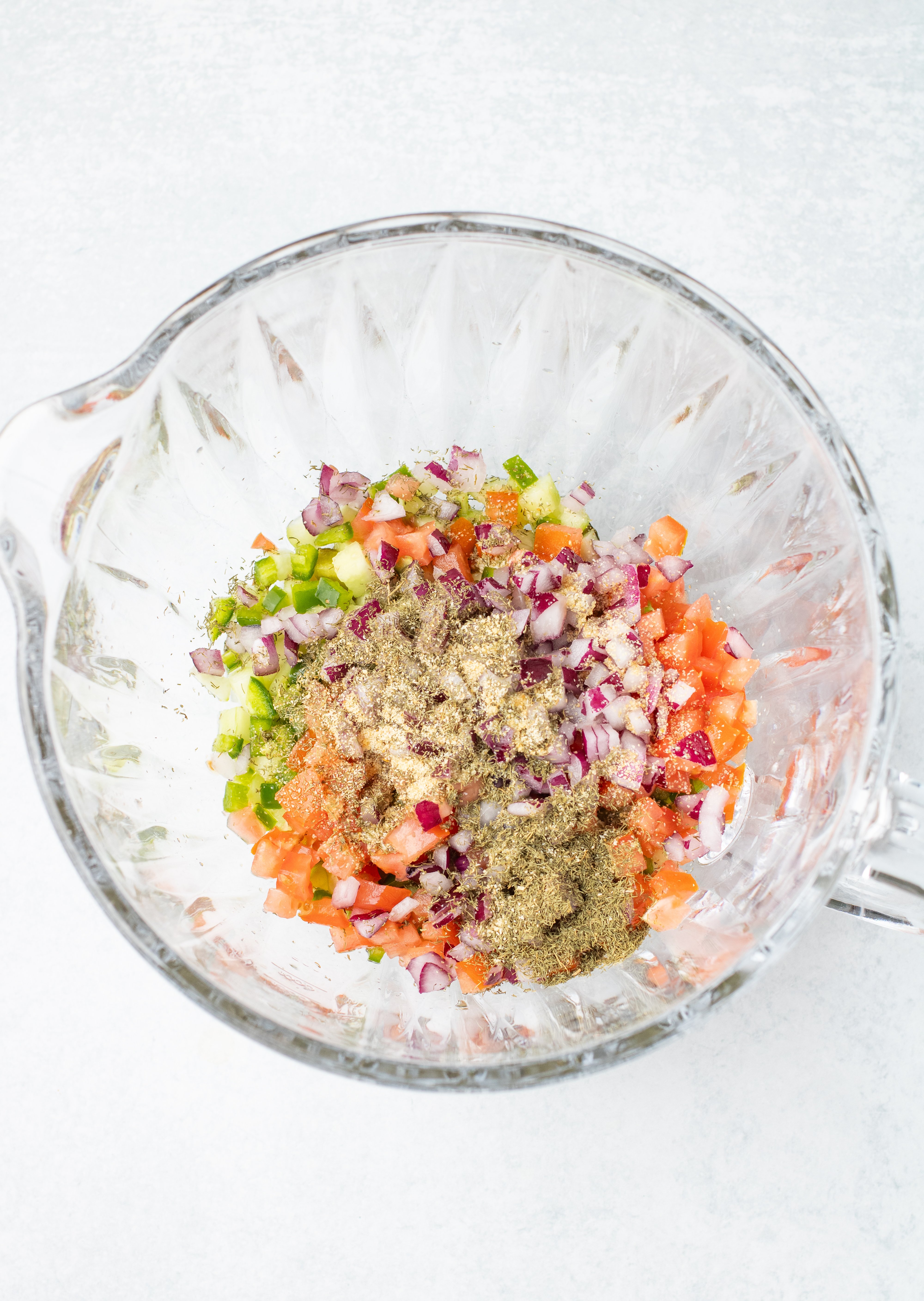 pickle juice poured into pickle de gallo