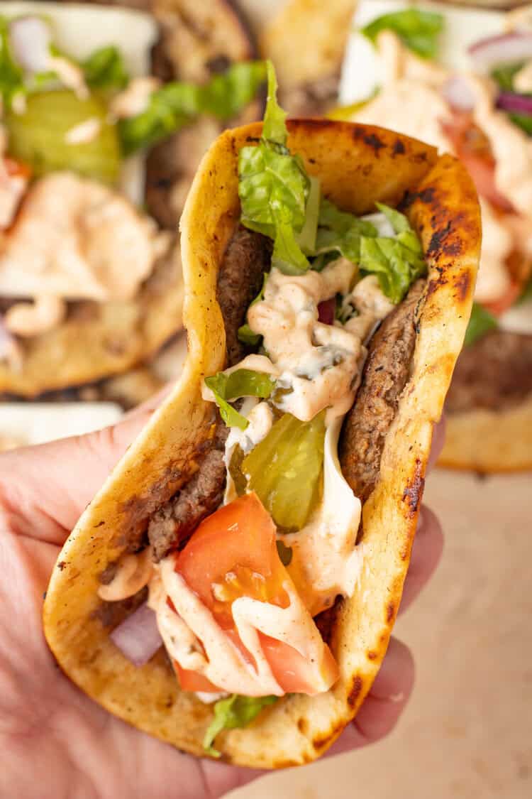 smash burger taco