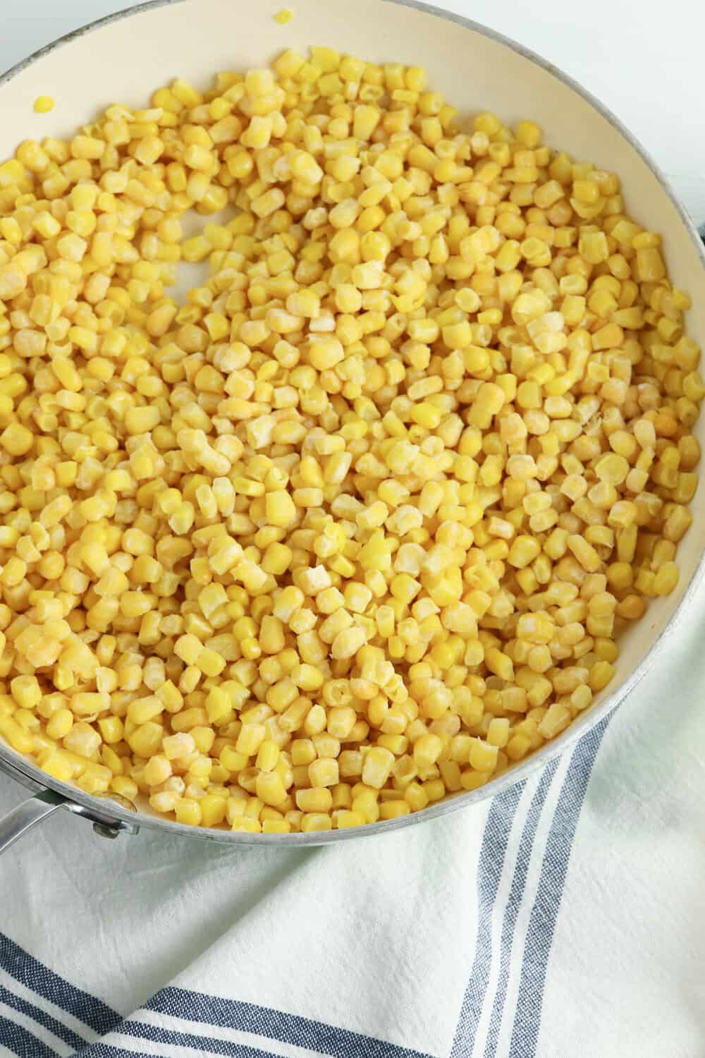 corn in skillet