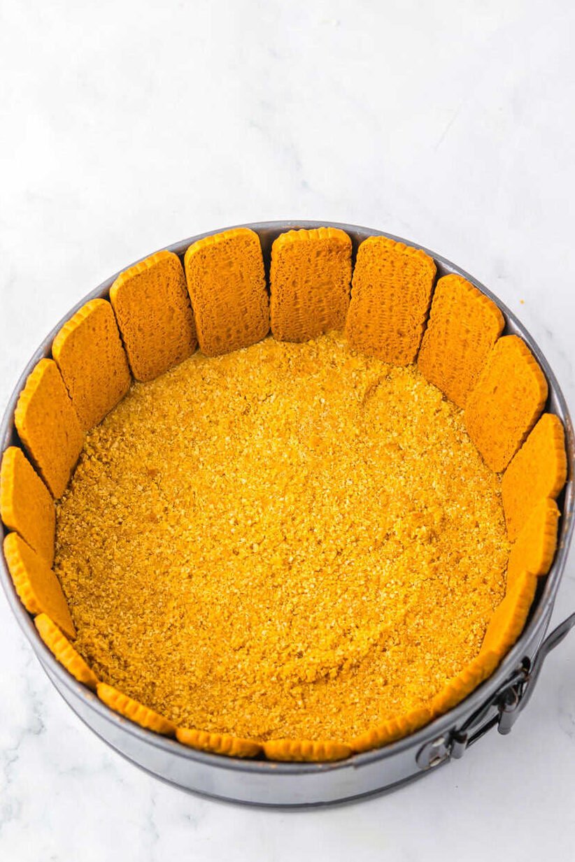 lotus biscoff cookie crust for cheesecake