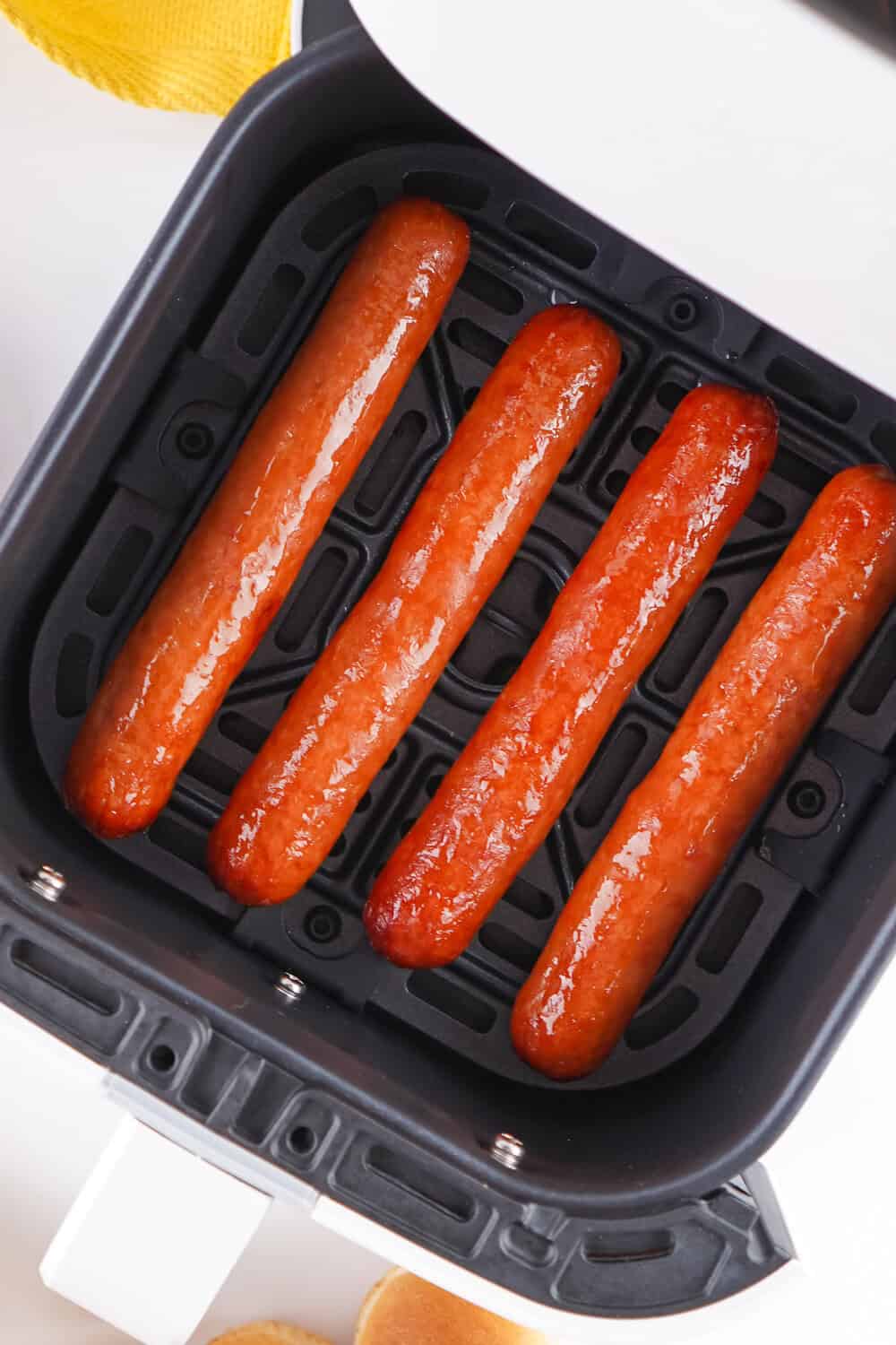 hot dogs cooked in air fryer