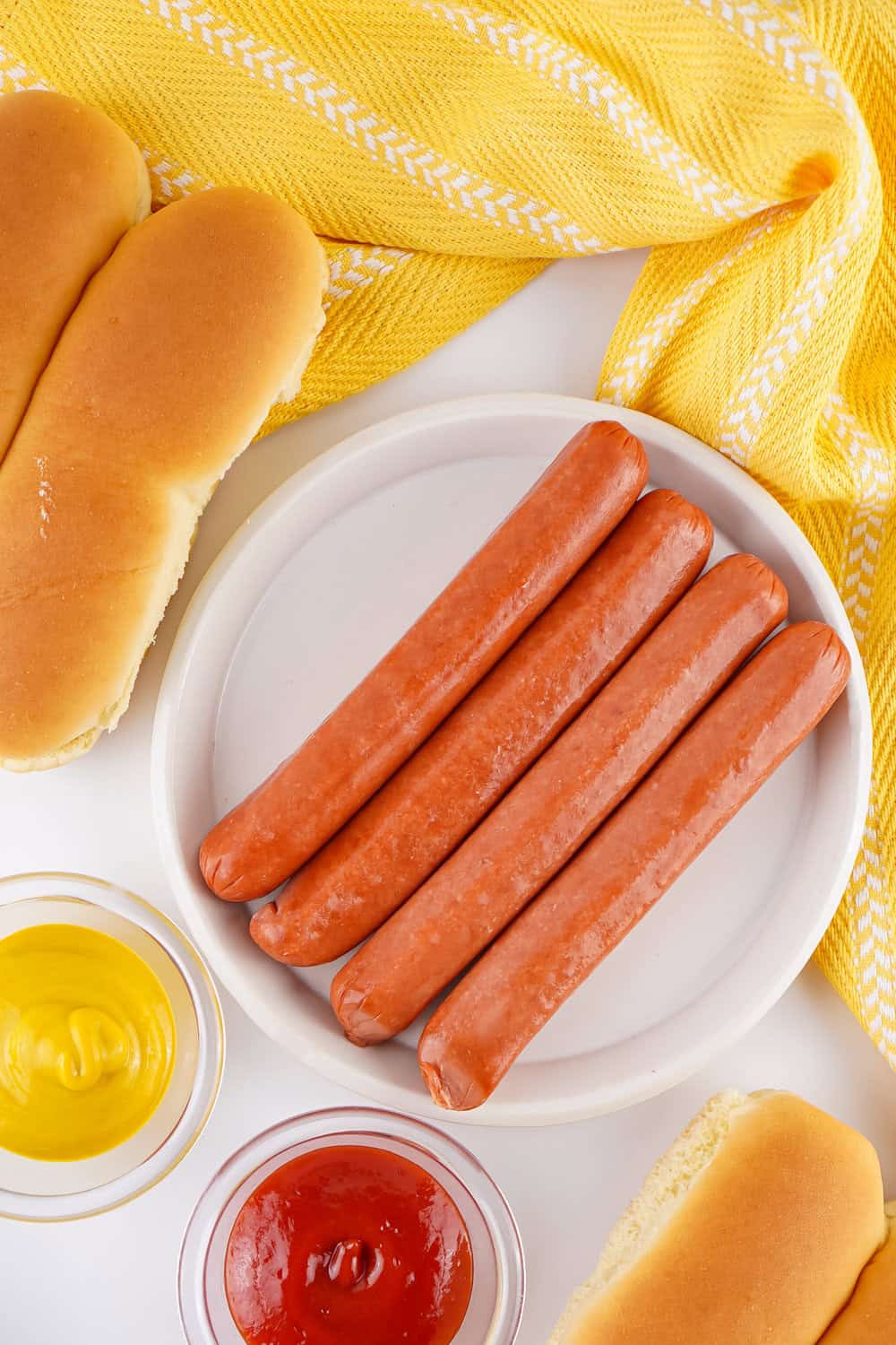 ingredients for air fryer hot dogs