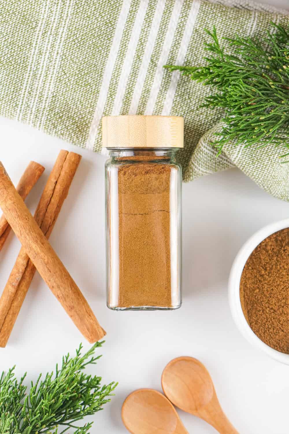 spice jar full of substitute allspice