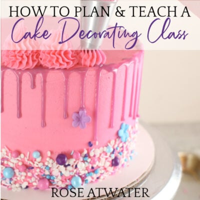 how to plan & teach a cake decorating class ebook cover