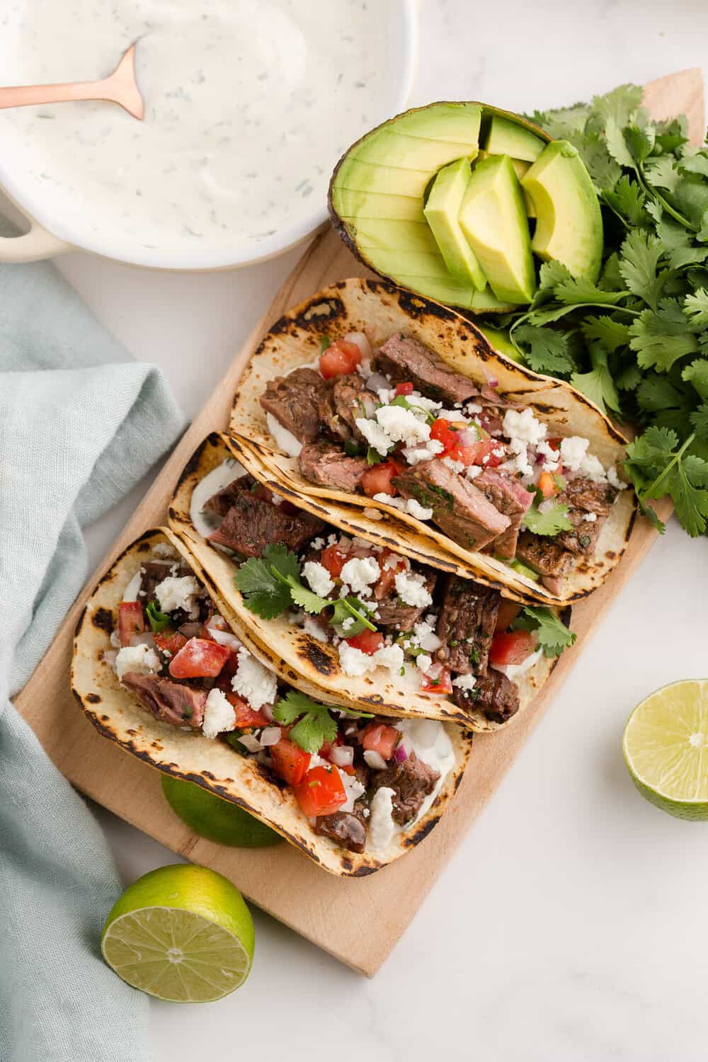 carne asada tacos