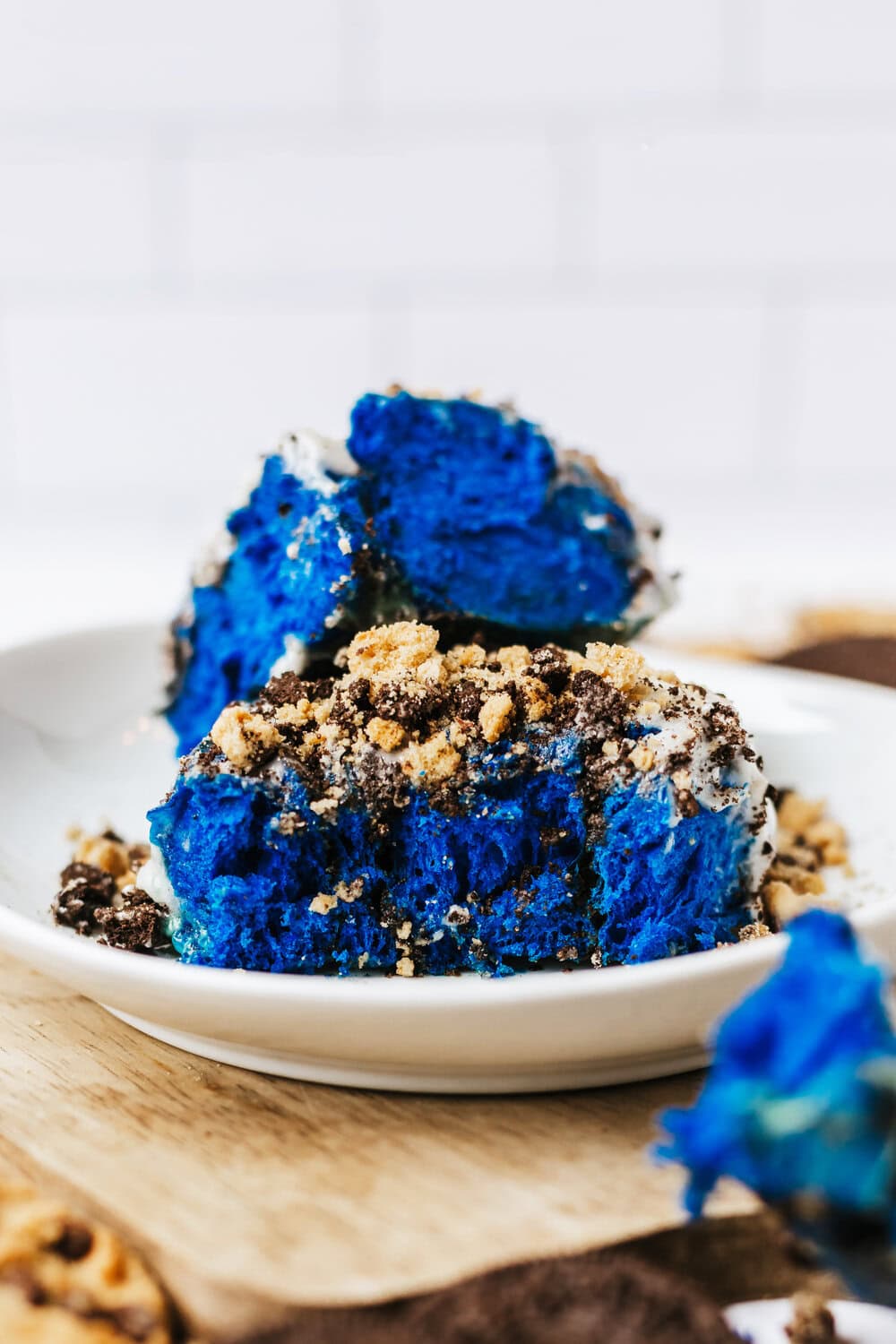 cookie monster cinnamon rolls