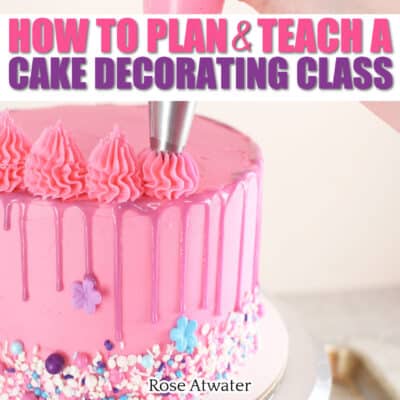 how to plan & teach a cake decorating class ebook cover