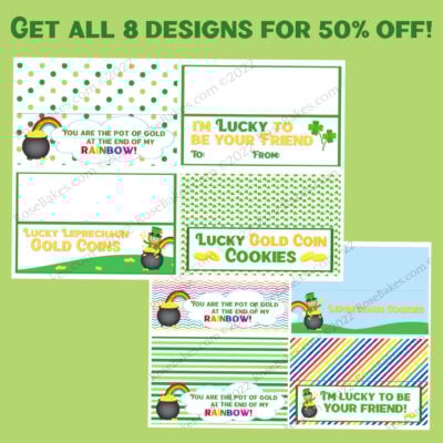 St Patrick's Day Treat Bag Toppers