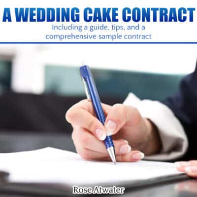 a wedding cake contract