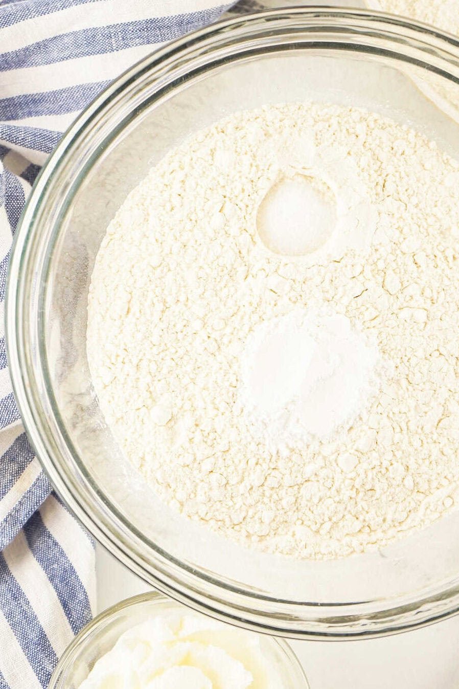 dry ingredients in a mixing bowl