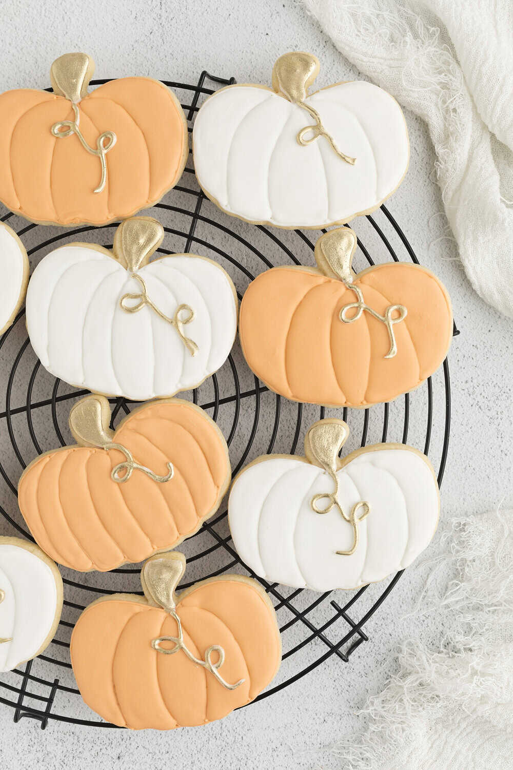 cookies drying on a wire rack