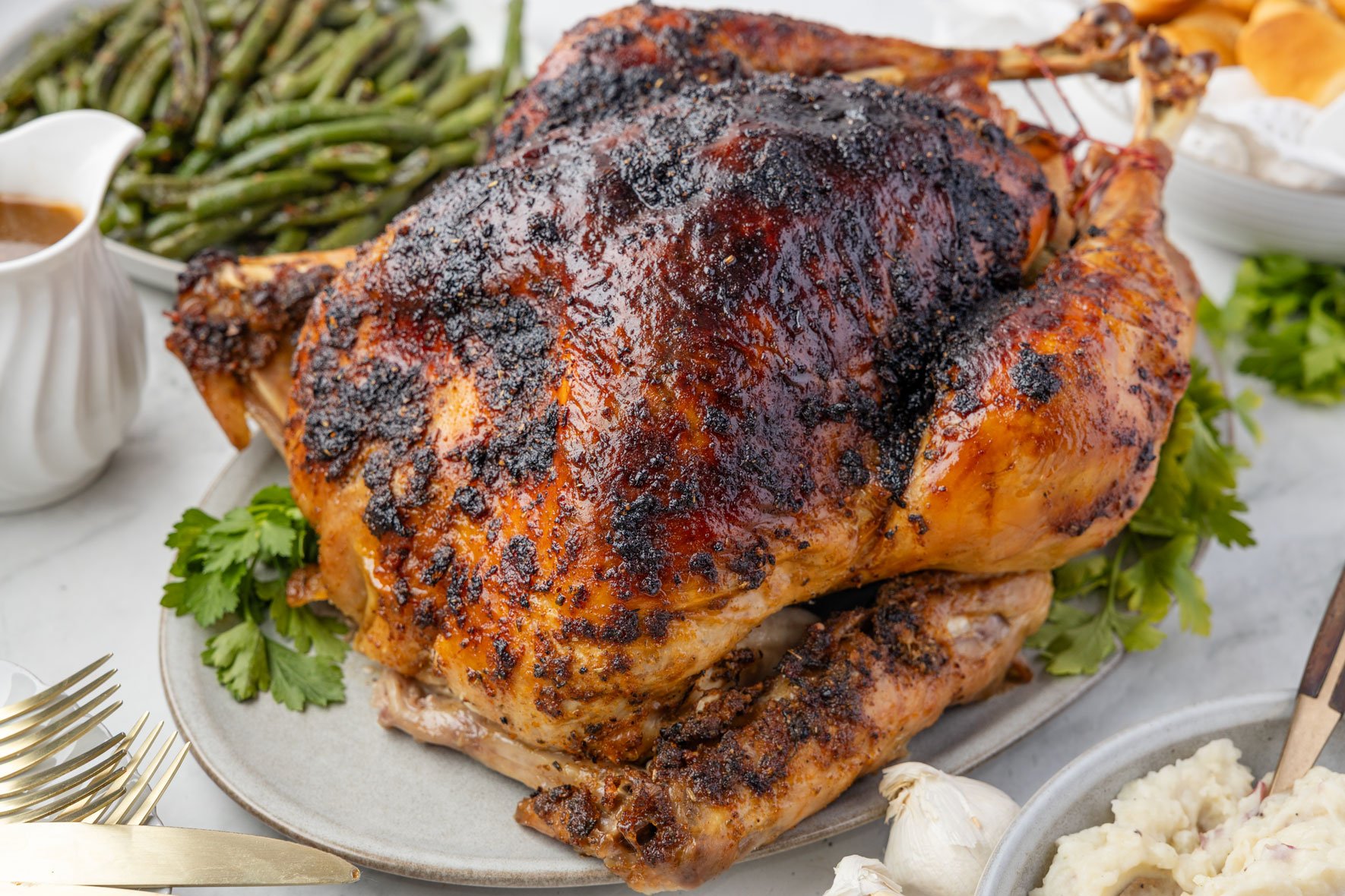 cajun turkey with butter and cajun rub