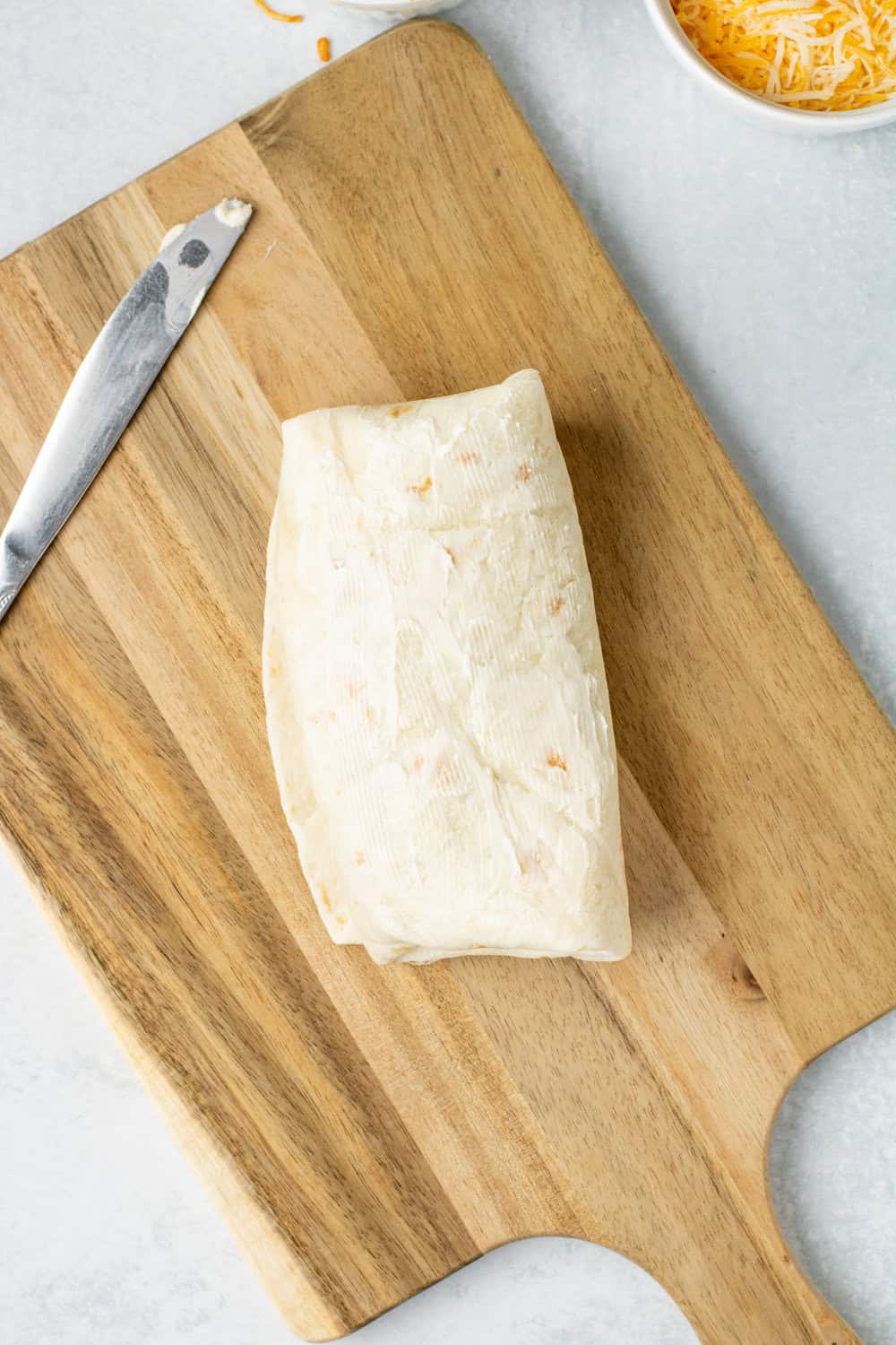 burrito covered in butter