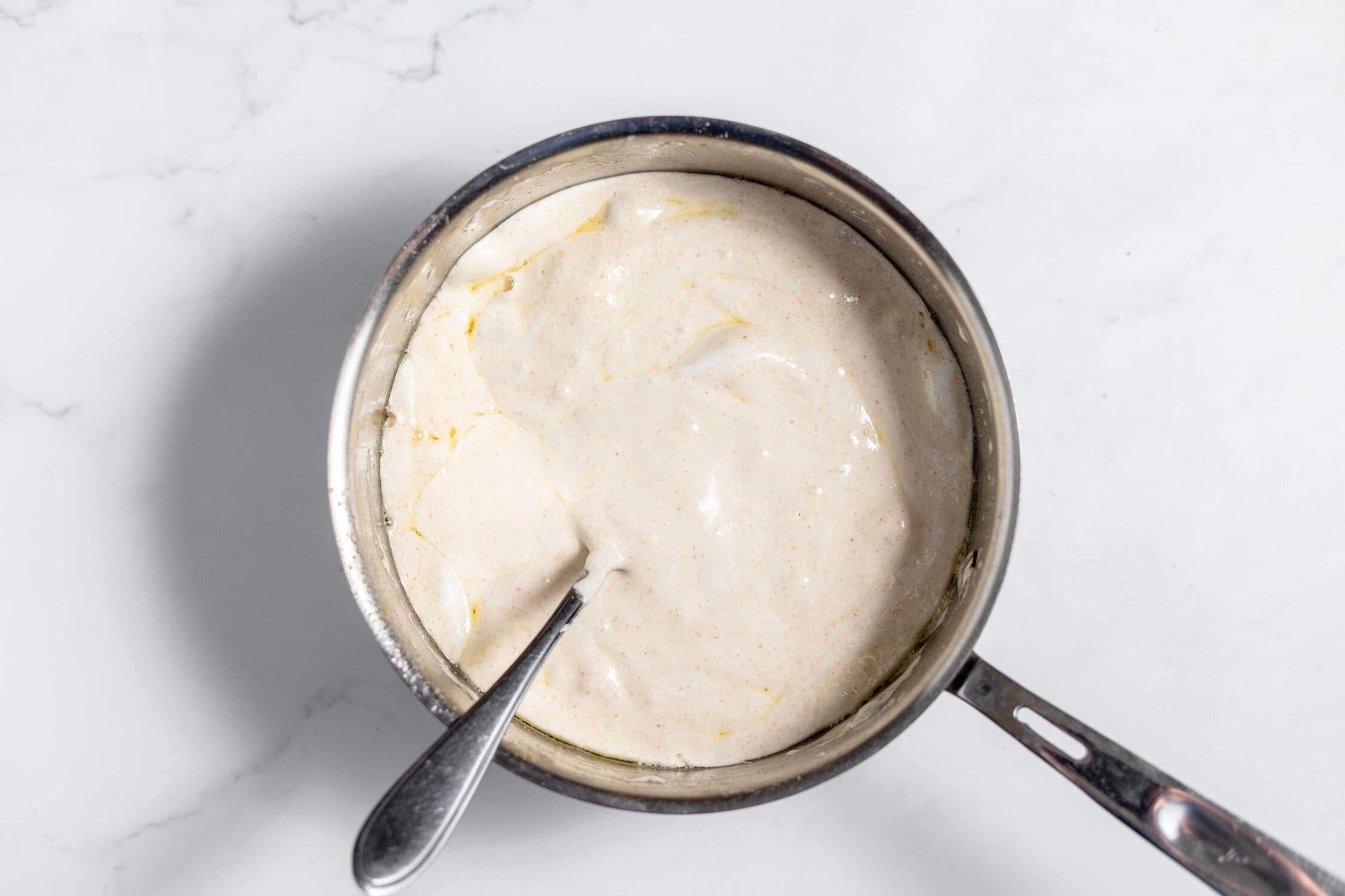 melted marshmallows and butter mixture