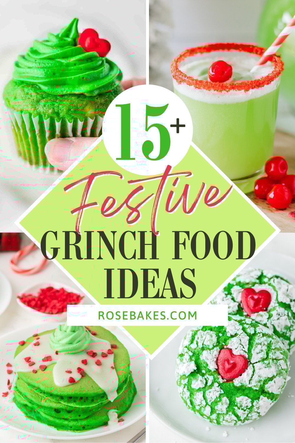 grinch food ideas collage