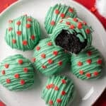 grinch oreo balls
