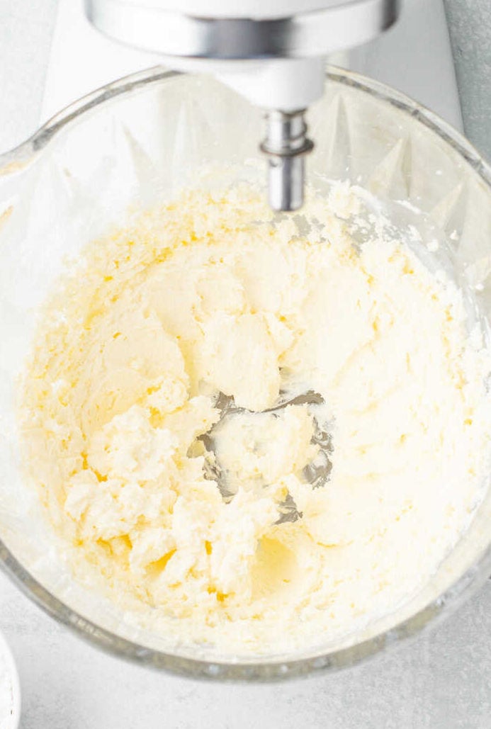 mixed up butter and cream cheese