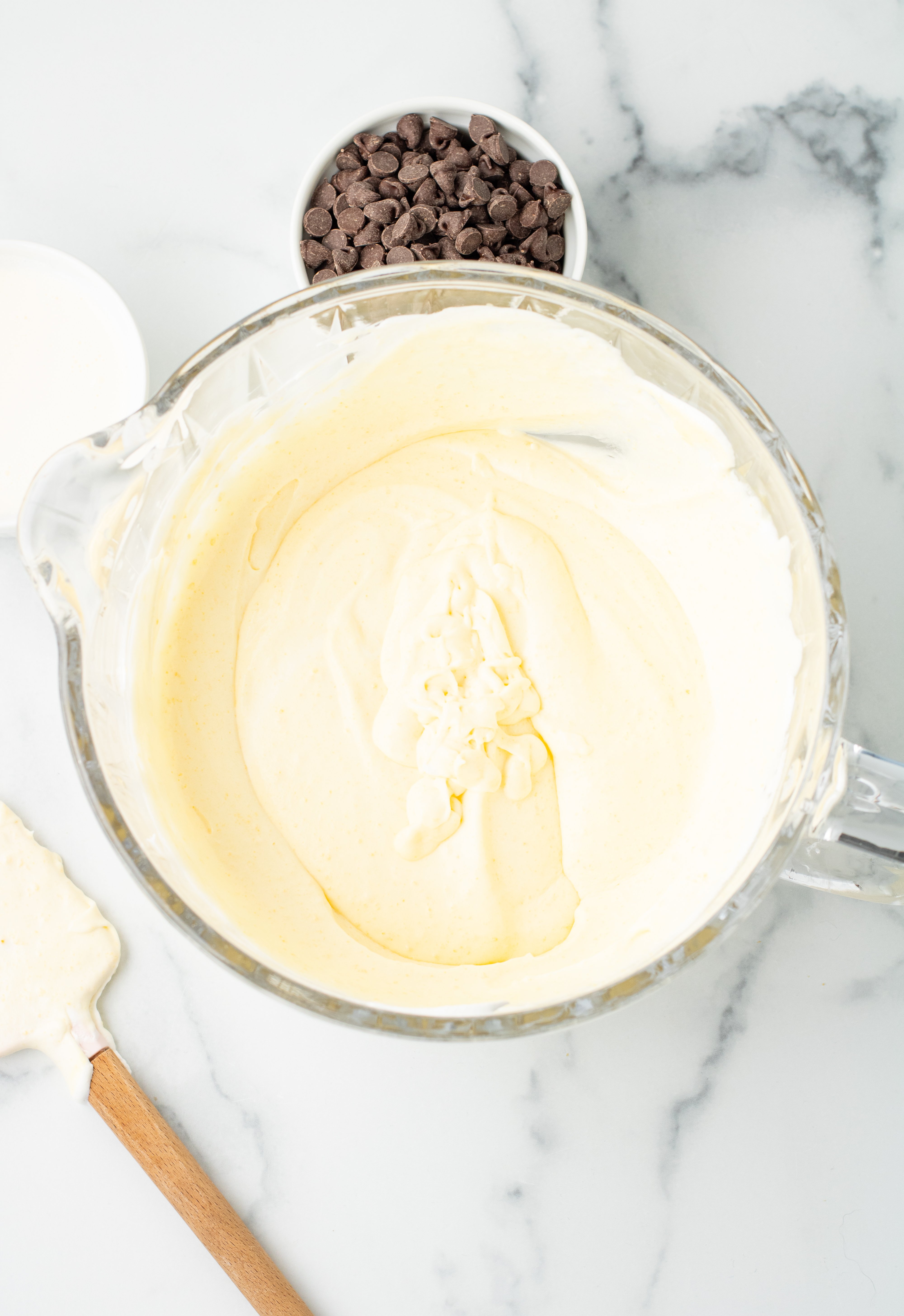 eclair cake filling all mixed up