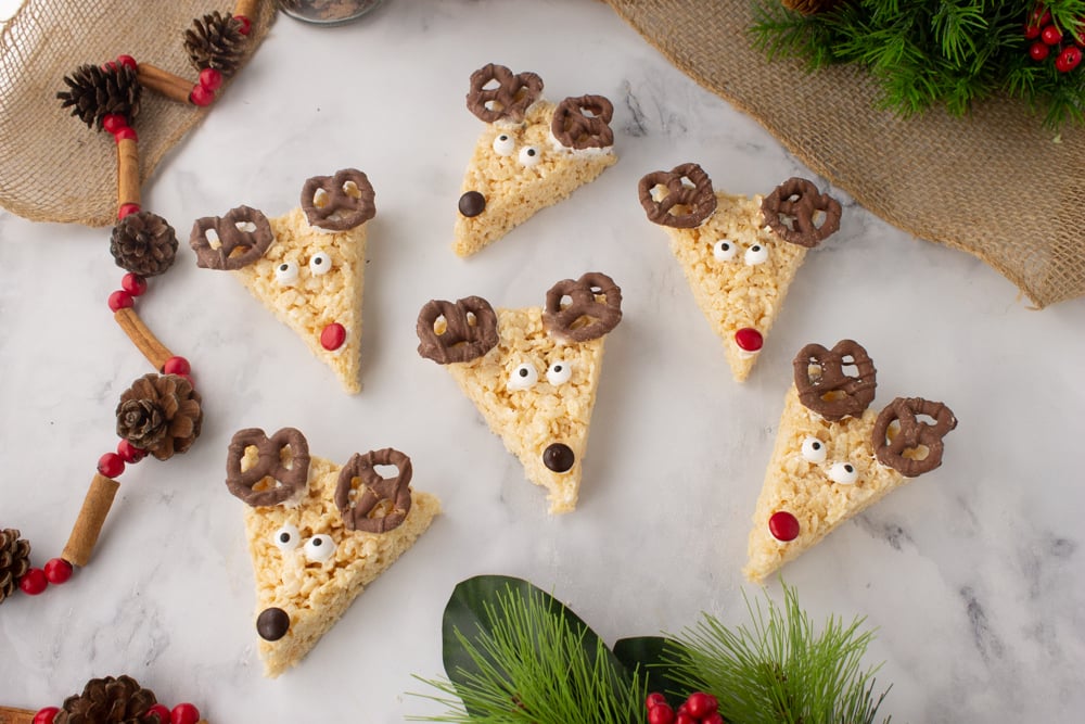 reindeer rice krispie treats