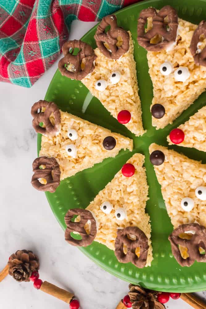 reindeer rice krispie treats