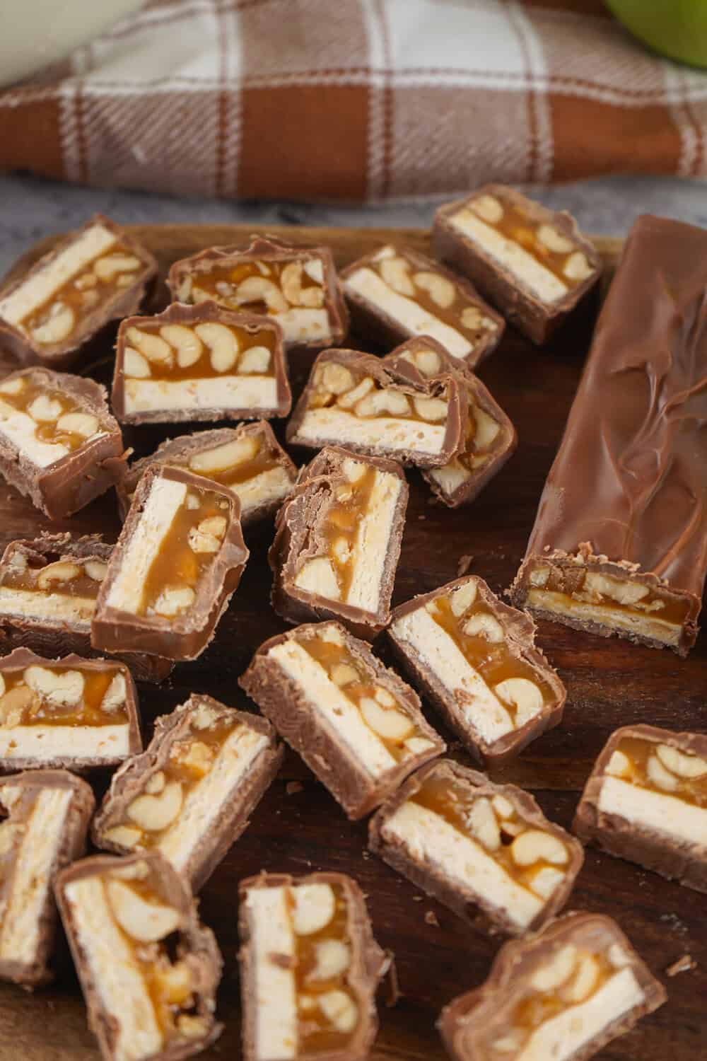 chopped snickers bars