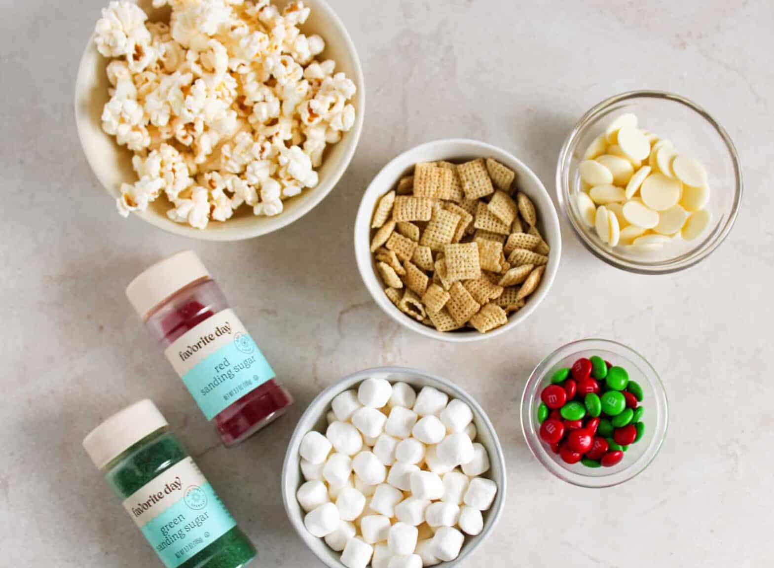 christmas popcorn ingredients