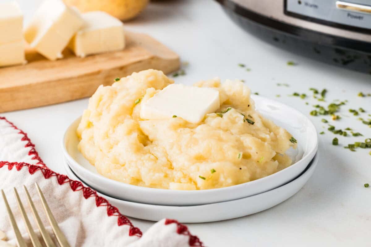 slow cooker mashed potatoes